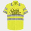 Men's High Visibility Safety Short Sleeve Work Shirt Thumbnail