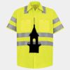 Men's High Visibility Safety Short Sleeve Work Shirt Thumbnail