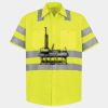 Men's High Visibility Safety Short Sleeve Work Shirt Thumbnail