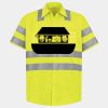 Men's High Visibility Safety Short Sleeve Work Shirt Thumbnail