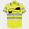 Men's High Visibility Safety Short Sleeve Work Shirt Thumbnail