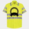 Men's High Visibility Safety Short Sleeve Work Shirt Thumbnail