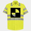 Men's High Visibility Safety Short Sleeve Work Shirt Thumbnail