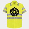 Men's High Visibility Safety Short Sleeve Work Shirt Thumbnail