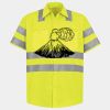 Men's High Visibility Safety Short Sleeve Work Shirt Thumbnail