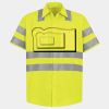 Men's High Visibility Safety Short Sleeve Work Shirt Thumbnail
