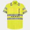Men's High Visibility Safety Short Sleeve Work Shirt Thumbnail