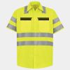 Men's High Visibility Safety Short Sleeve Work Shirt Thumbnail