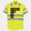 Men's High Visibility Safety Short Sleeve Work Shirt Thumbnail