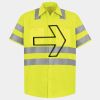 Men's High Visibility Safety Short Sleeve Work Shirt Thumbnail