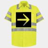 Men's High Visibility Safety Short Sleeve Work Shirt Thumbnail
