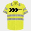 Men's High Visibility Safety Short Sleeve Work Shirt Thumbnail
