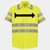 Men's High Visibility Safety Short Sleeve Work Shirt Thumbnail