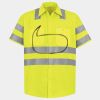 Men's High Visibility Safety Short Sleeve Work Shirt Thumbnail