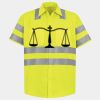 Men's High Visibility Safety Short Sleeve Work Shirt Thumbnail