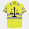Men's High Visibility Safety Short Sleeve Work Shirt Thumbnail