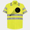 Men's High Visibility Safety Short Sleeve Work Shirt Thumbnail