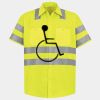 Men's High Visibility Safety Short Sleeve Work Shirt Thumbnail