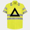 Men's High Visibility Safety Short Sleeve Work Shirt Thumbnail