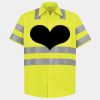 Men's High Visibility Safety Short Sleeve Work Shirt Thumbnail