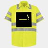 Men's High Visibility Safety Short Sleeve Work Shirt Thumbnail
