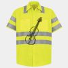 Men's High Visibility Safety Short Sleeve Work Shirt Thumbnail