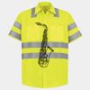 Men's High Visibility Safety Short Sleeve Work Shirt Thumbnail