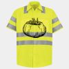 Men's High Visibility Safety Short Sleeve Work Shirt Thumbnail