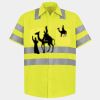 Men's High Visibility Safety Short Sleeve Work Shirt Thumbnail