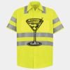 Men's High Visibility Safety Short Sleeve Work Shirt Thumbnail