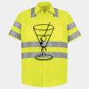 Men's High Visibility Safety Short Sleeve Work Shirt Thumbnail
