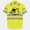 Men's High Visibility Safety Short Sleeve Work Shirt Thumbnail