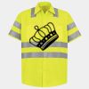 Men's High Visibility Safety Short Sleeve Work Shirt Thumbnail