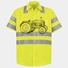 Men's High Visibility Safety Short Sleeve Work Shirt Thumbnail