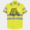 Men's High Visibility Safety Short Sleeve Work Shirt Thumbnail
