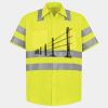 Men's High Visibility Safety Short Sleeve Work Shirt Thumbnail