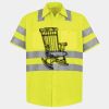 Men's High Visibility Safety Short Sleeve Work Shirt Thumbnail