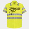 Men's High Visibility Safety Short Sleeve Work Shirt Thumbnail