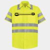 Men's High Visibility Safety Short Sleeve Work Shirt Thumbnail