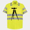 Men's High Visibility Safety Short Sleeve Work Shirt Thumbnail