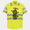 Men's High Visibility Safety Short Sleeve Work Shirt Thumbnail