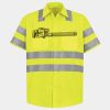 Men's High Visibility Safety Short Sleeve Work Shirt Thumbnail