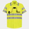 Men's High Visibility Safety Short Sleeve Work Shirt Thumbnail