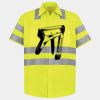 Men's High Visibility Safety Short Sleeve Work Shirt Thumbnail