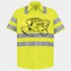 Men's High Visibility Safety Short Sleeve Work Shirt Thumbnail