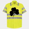 Men's High Visibility Safety Short Sleeve Work Shirt Thumbnail