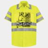Men's High Visibility Safety Short Sleeve Work Shirt Thumbnail