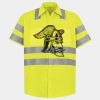 Men's High Visibility Safety Short Sleeve Work Shirt Thumbnail