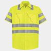 Men's High Visibility Safety Short Sleeve Work Shirt Thumbnail