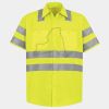 Men's High Visibility Safety Short Sleeve Work Shirt Thumbnail